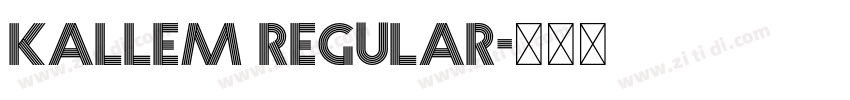 Kallem regular字体转换